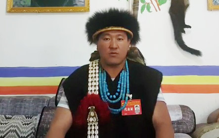西藏林芝市珞巴族代表 达波儿