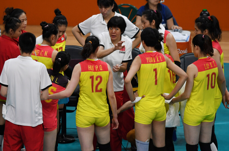 里约奥运会排球——女排小组赛：中国队不敌美国队