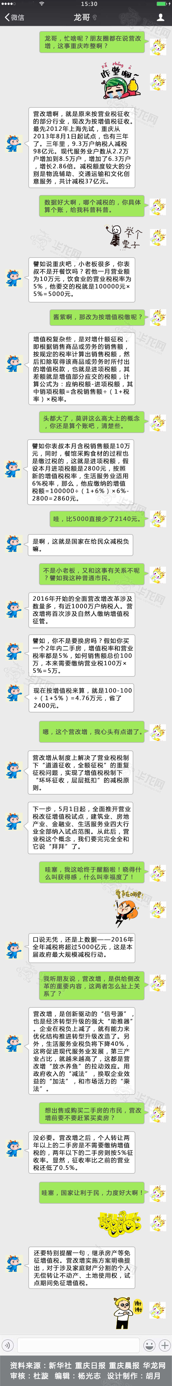 [治国理政新实践·重庆篇]来涨姿势 “营改增”在重庆改得咋样了？