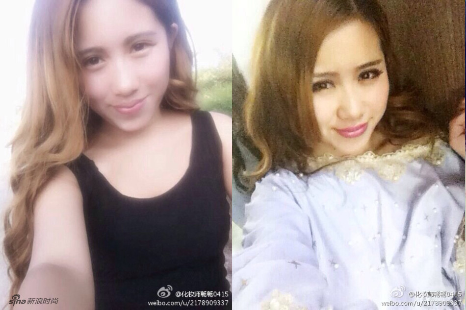 微博网友掀起妆前妆后对比照热 亲妈也难认