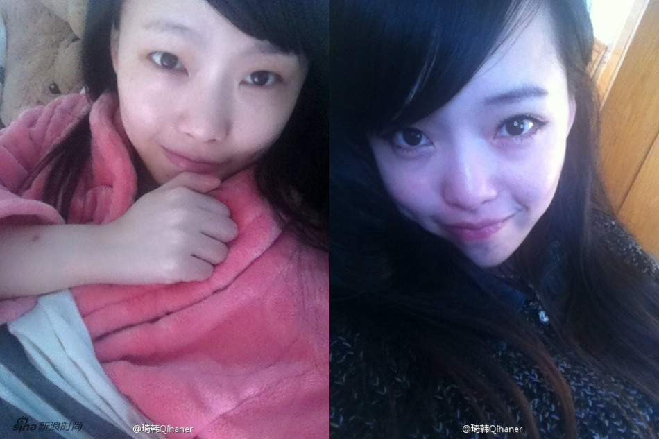 微博网友掀起妆前妆后对比照热 亲妈也难认