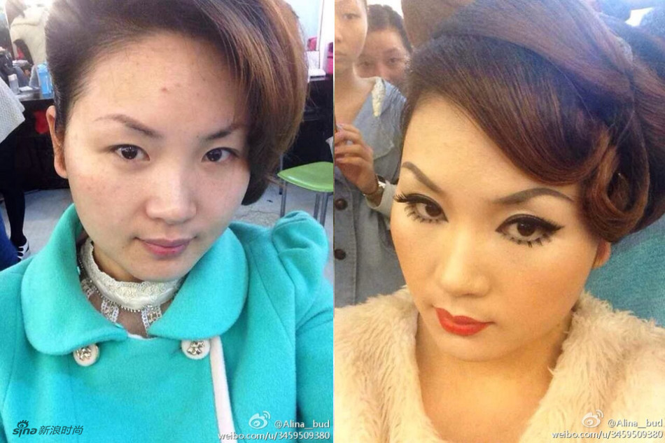 微博网友掀起妆前妆后对比照热 亲妈也难认