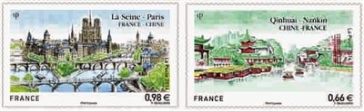 浪漫和时尚的法国邮票