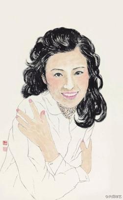 朱军画央视女主持肖像曝光 曾拜师范曾