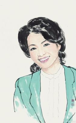 朱军画央视女主持肖像曝光 曾拜师范曾