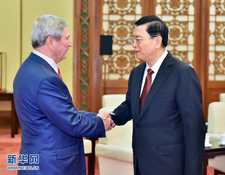 张德江会见俄罗斯国家杜马第一副主席