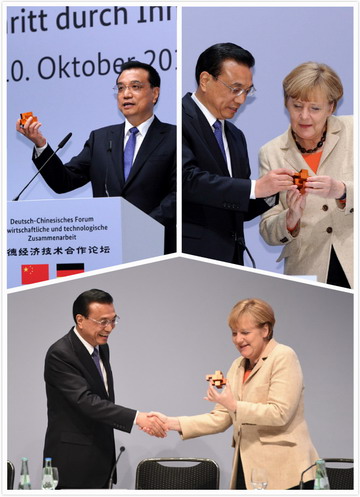 李克强与默克尔总理上演“老友记”第三季