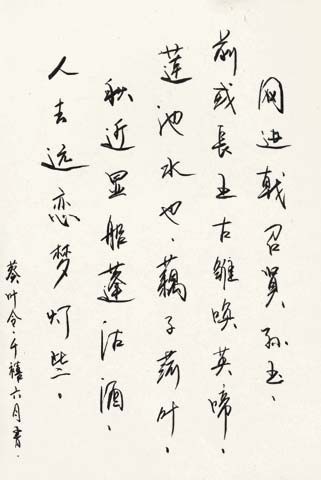窦唯发福才华不减 字画不拘一格