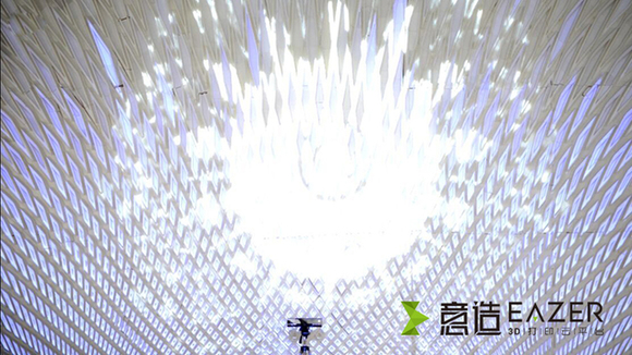 意造3D打印助推中国首创装饰互动墙