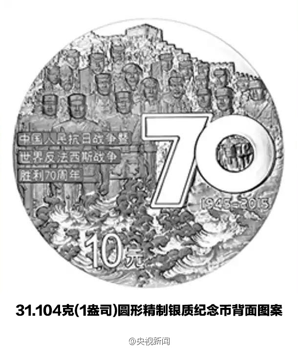 抗战胜利70周年纪念币发行