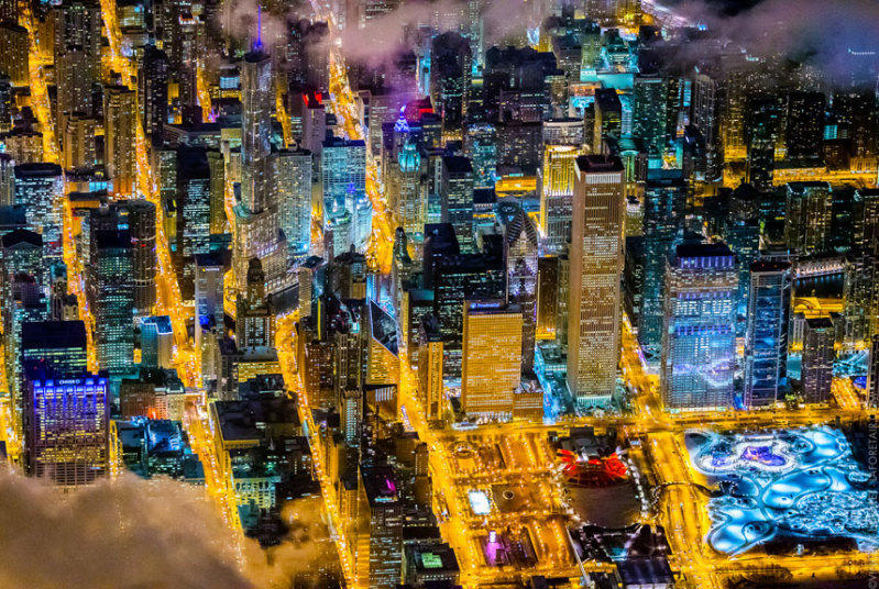 普利策奖得主航拍全球都市夜景