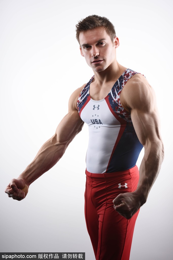 里约奥运会前瞻：美国男子体操队运动员媒体写真