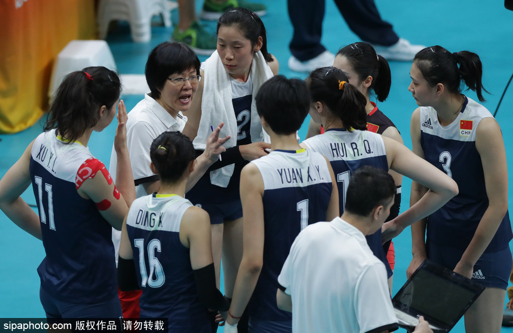 里约奥运会第11日：女子排球1/4决赛 巴西VS中国