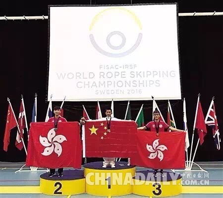 两破世界纪录 重庆中学生获封“世界跳绳大师”
