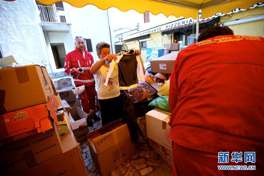 意大利中部地震：灾民安置