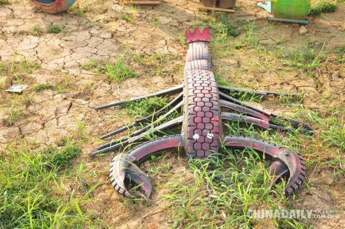 90后女孩打造轮胎主题公园 系湖南省首个