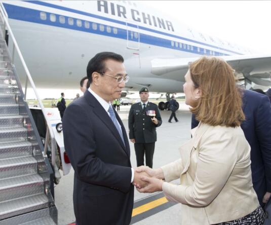 李克强抵渥太华 中国总理13年来首访“枫叶之国”