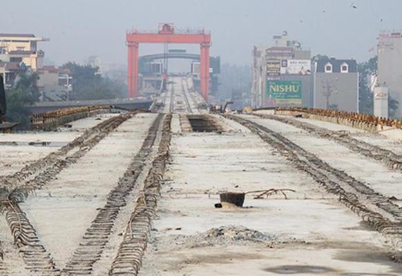 越南河内轻轨项目吉灵至河东线工程全线架梁合拢