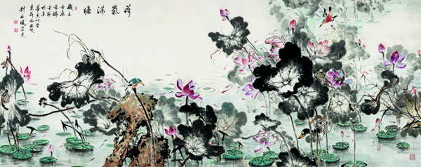 “古朴的诗意——刘延风花鸟画艺术展”在北京大学图书馆展出