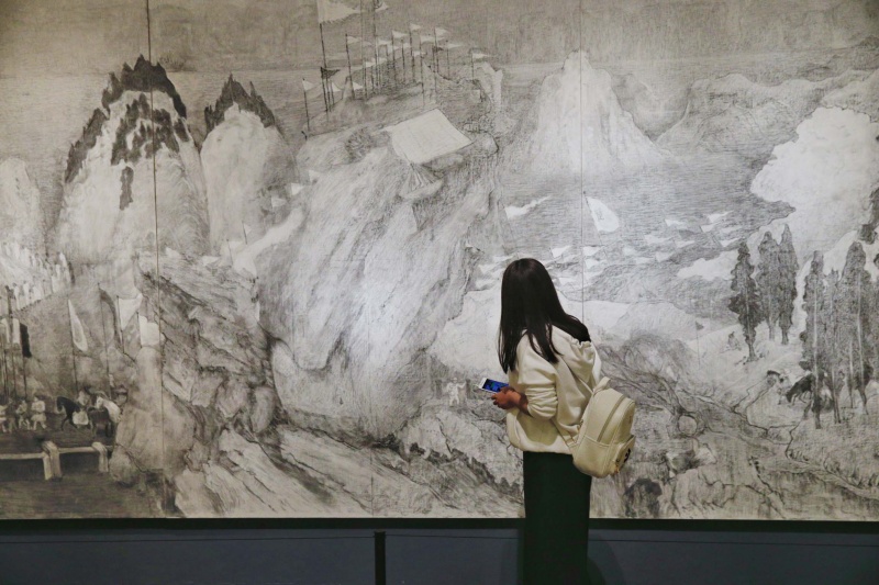中国美术馆捐赠与收藏系列展·袁运生艺术展开幕