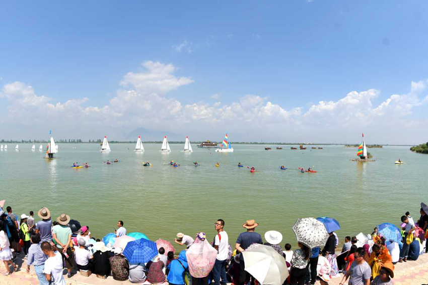 沙湖国际水上运动旅游文化节暨“沙湖杯”青少年OP帆船邀请赛盛大开幕