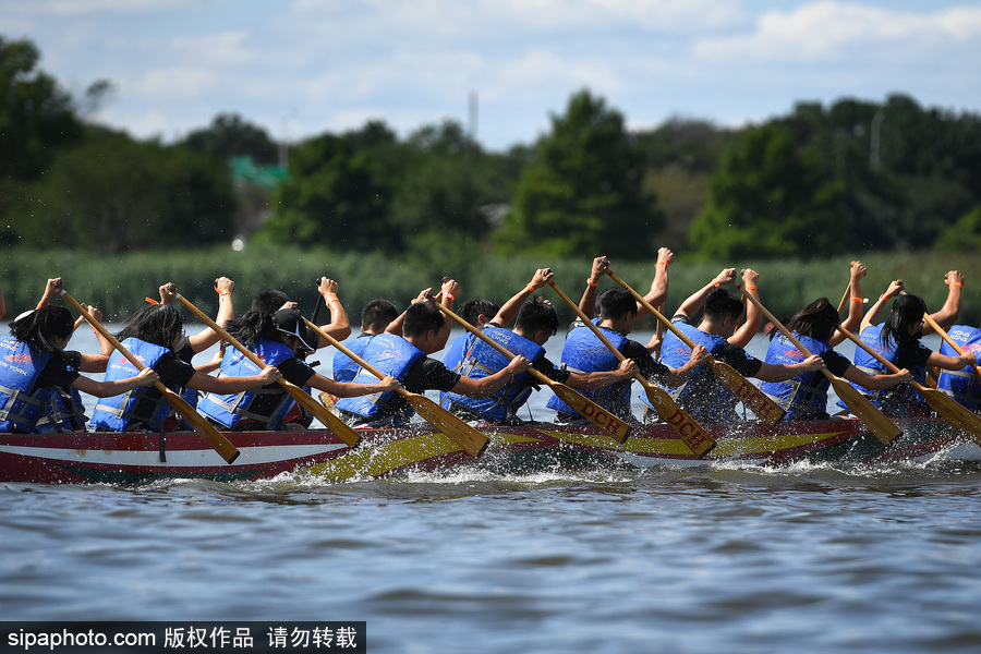 第27届纽约香港龙舟节开幕 200支队伍奋力角逐