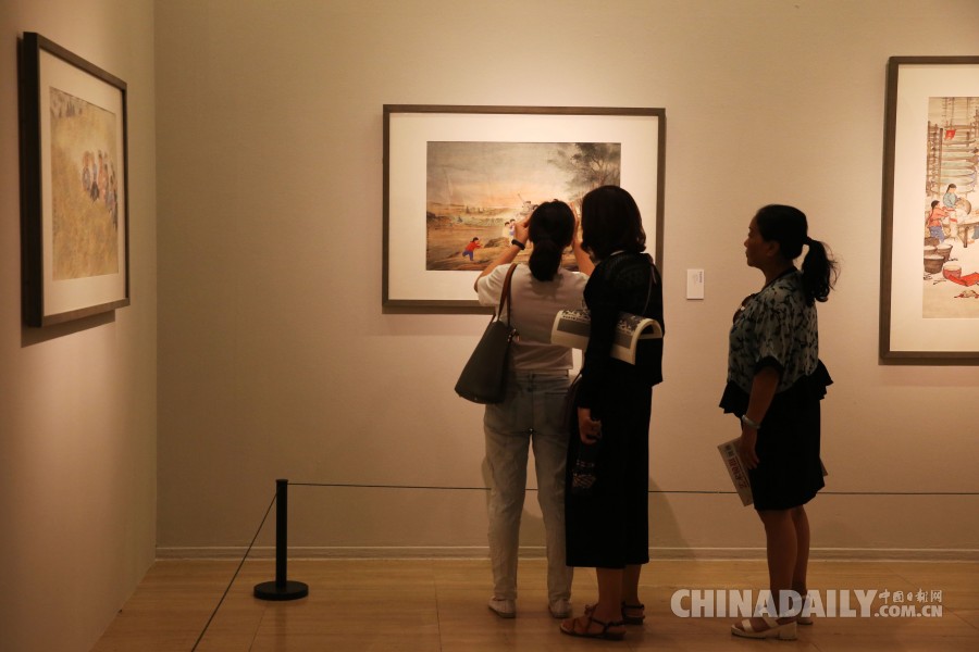 墨韵河山——伍霖生艺术展在中国美术馆开展