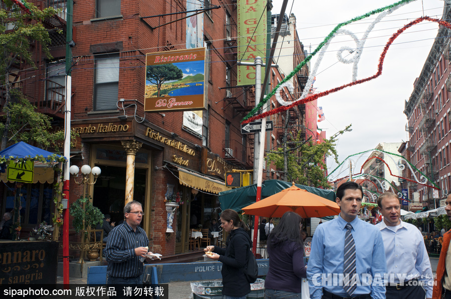 领略繁华的美国纽约街景 中国元素浓郁