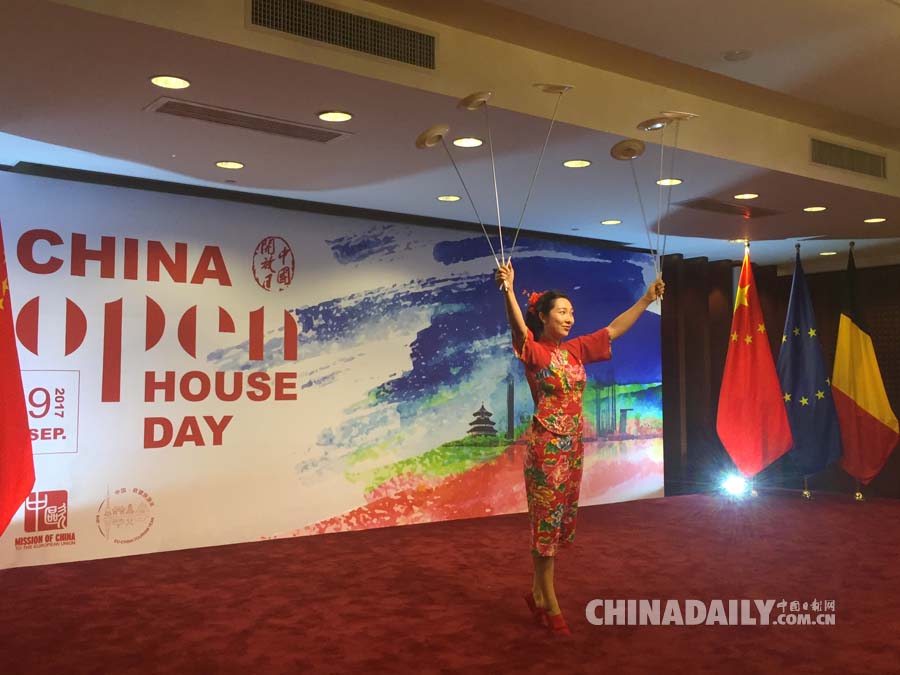 中国驻欧盟使团举行开放日活动