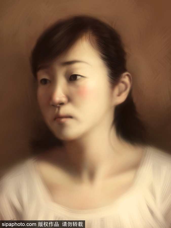 指尖上的艺术 日本艺术家iPhone创作肖像画
