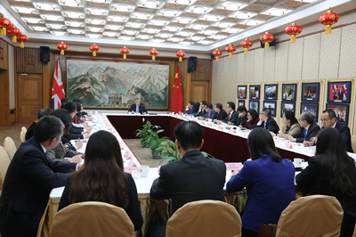 刘晓明大使与在英中资企业代表座谈
