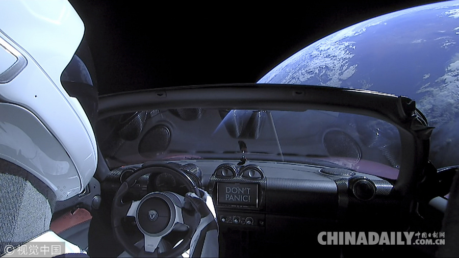 特斯拉跑车“开进”太空却迷路了！ “星侠”乘车漫游太空