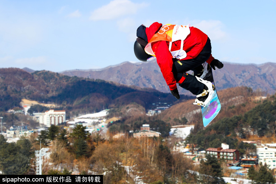 2018平昌冬奥会单板滑雪：女子U型场地技巧资格赛 中国选手刘佳宇出战