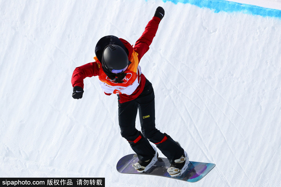 2018平昌冬奥会单板滑雪：女子U型场地技巧资格赛 中国选手刘佳宇出战