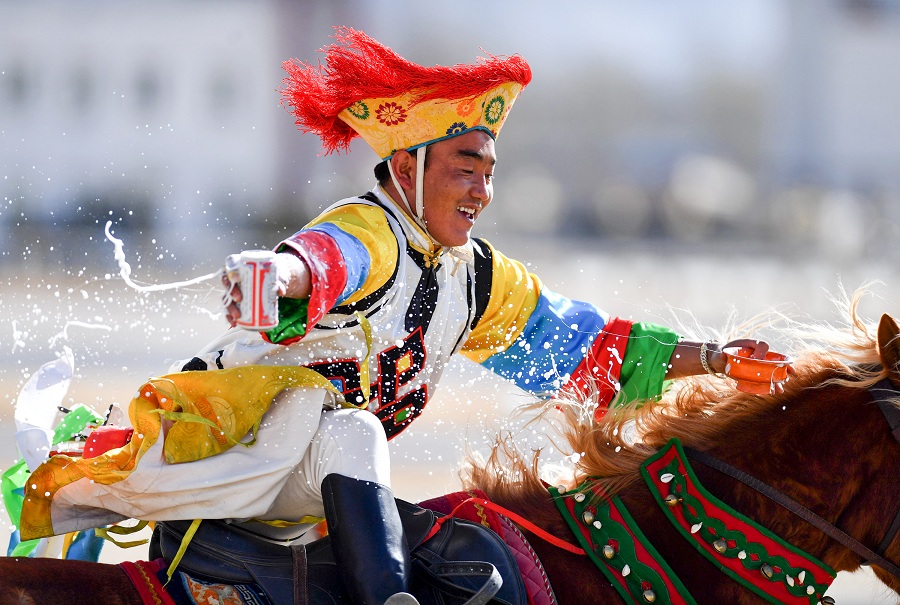 民族体育——传统马术表演庆藏历新年