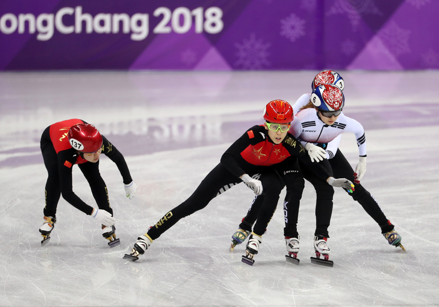 平昌冬奥会短道速滑女子3000米接力决赛举行