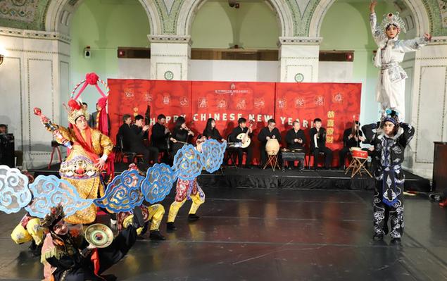 洪磊总领事出席芝加哥2018年“欢乐春节”活动启动仪式