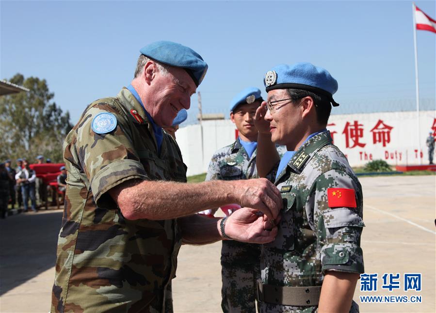 中国赴黎维和官兵荣获联合国“和平荣誉勋章”
