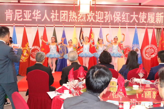 肯尼亚华人社团举行仪式 欢迎孙保红大使履新