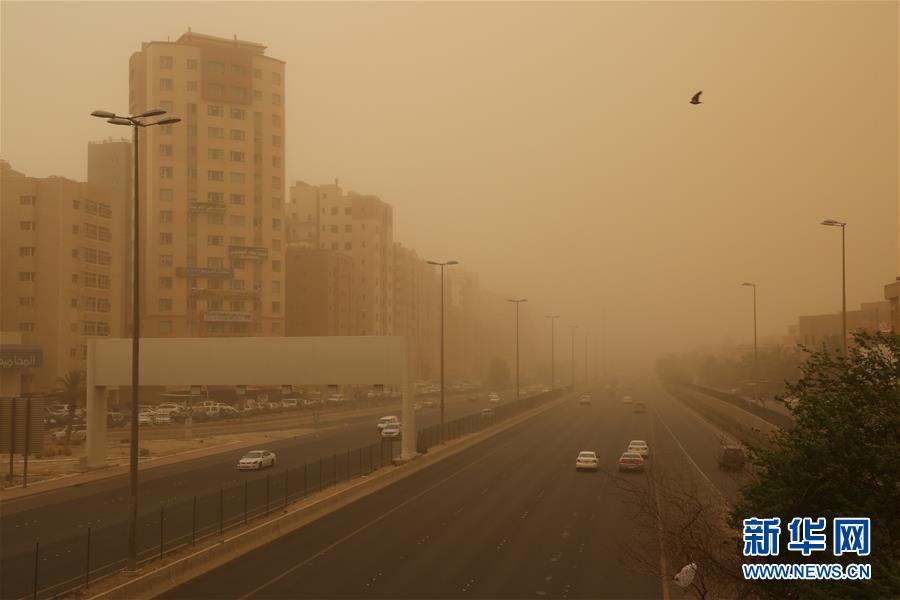 沙尘暴袭击科威特