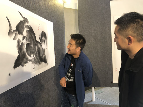 西藏著名牦牛画家孟繁华个人作品展在拉萨开展