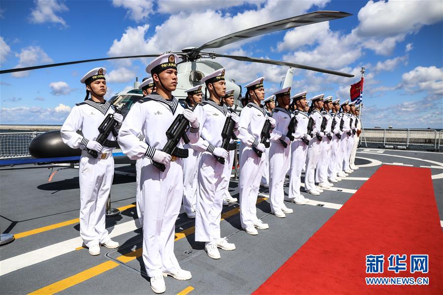 中国海军第二十九批护航编队滨州舰参加波兰海军成立100周年庆典