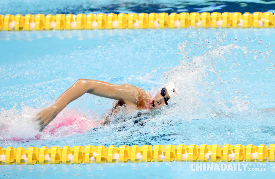 亚运会男女4X100米混合泳接力：中国队夺冠
