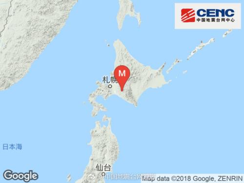 日本北海道发生6.7级地震 已造成1人死亡