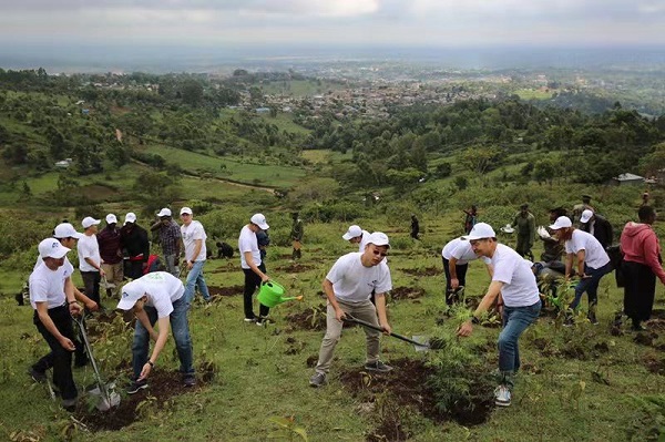 基建与公益同行 中国路桥向肯尼亚森林局捐赠植树
