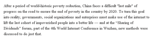 【老外谈】全球消除贫困 互联网必不可少