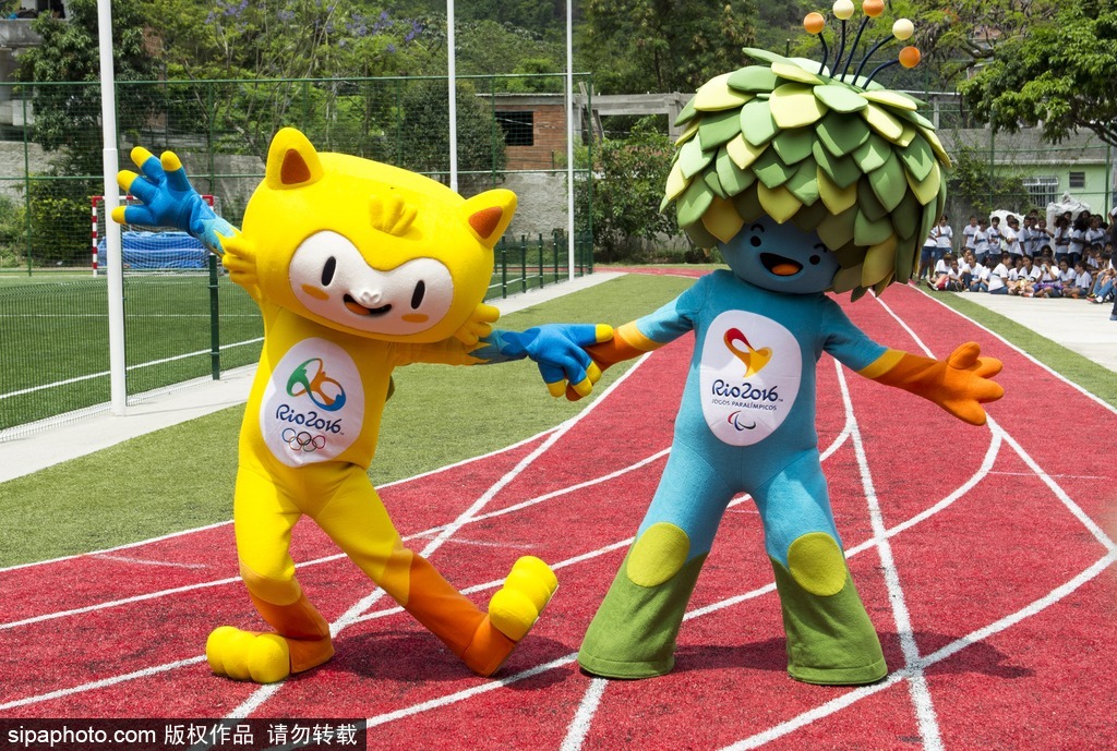 16里约奥运会和残奥会吉祥物亮相 1 中国日报网