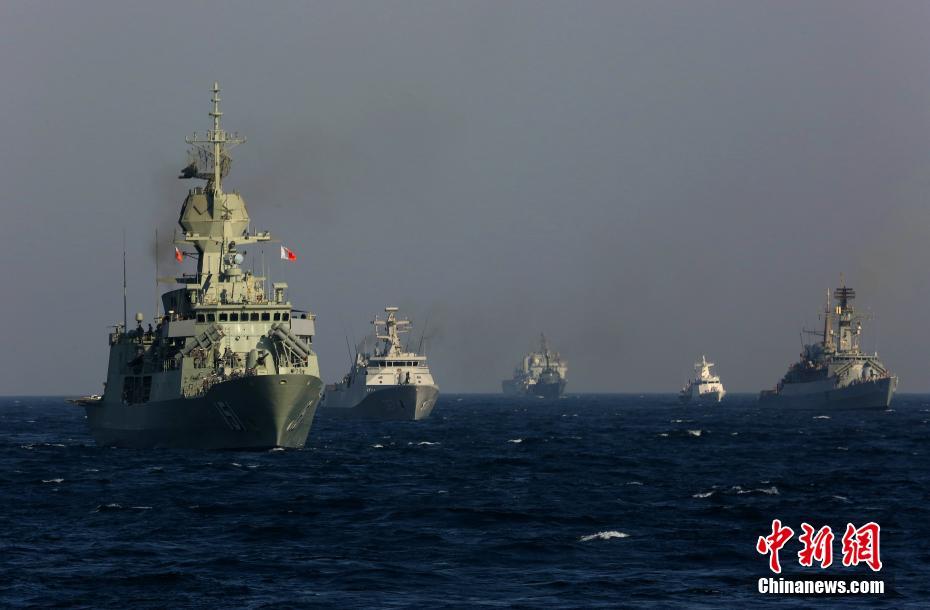 中国海军舰艇编队参加“和平—17”多国海上联合演习(组图)