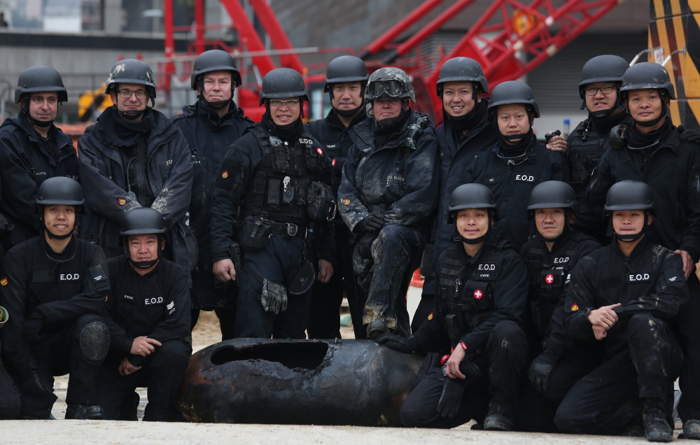 香港警方成功拆除第二枚战时遗留炸弹