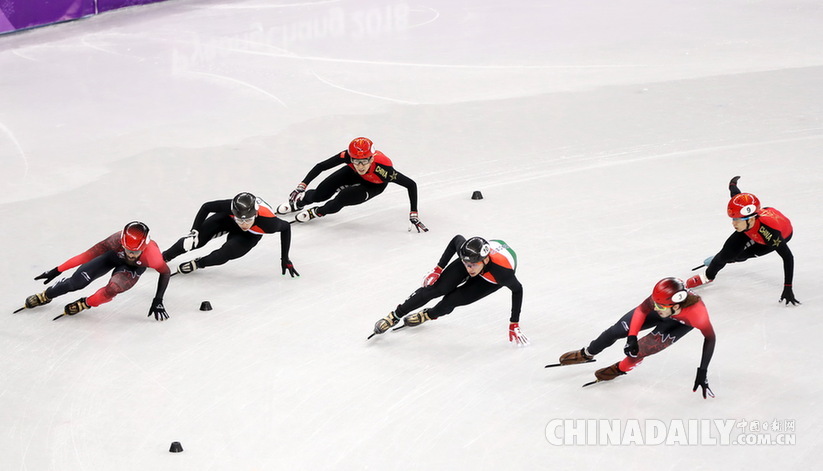 短道速滑男子5000米接力：中国队获银牌